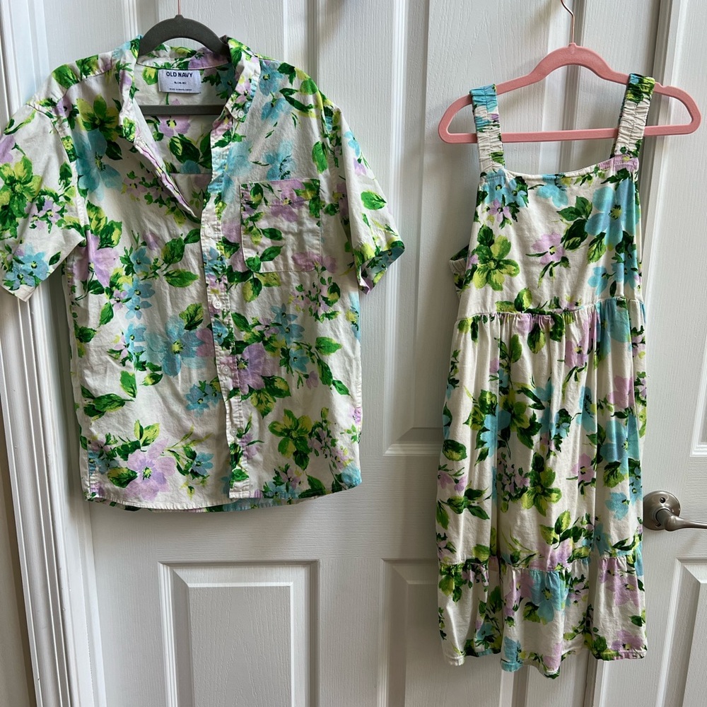 Floral Boys and Girls Matching Set